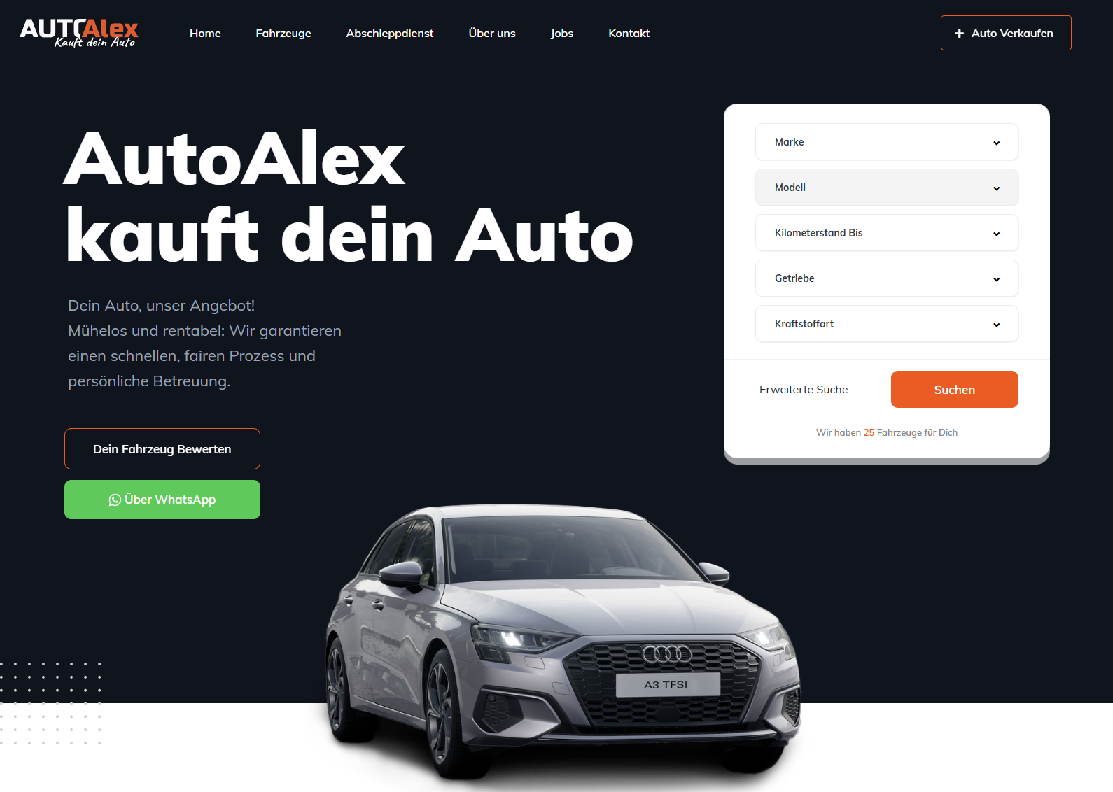 Auto Alex – Website auf CARDAD-Basis